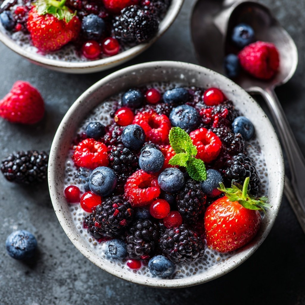 Berry Chia Breakfast Bowls