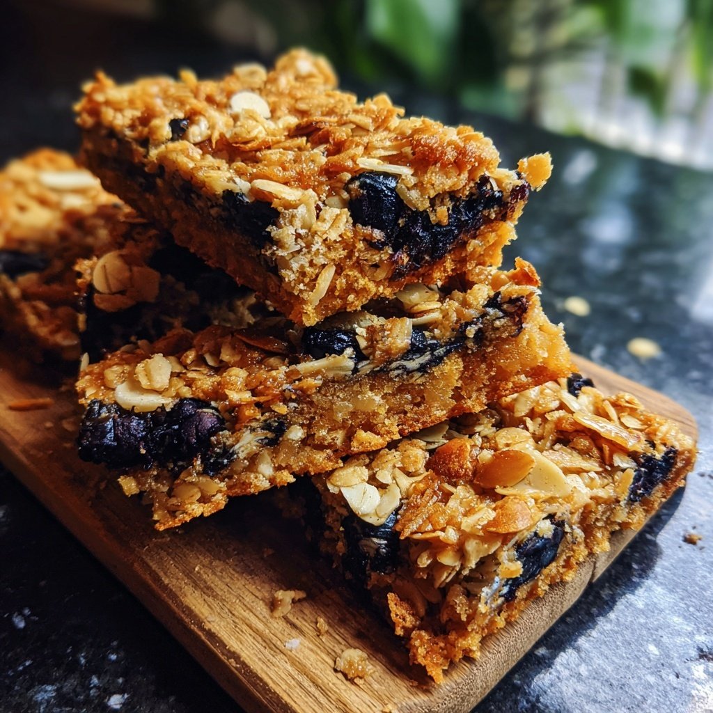 Blueberry Almond Breakfast Bars