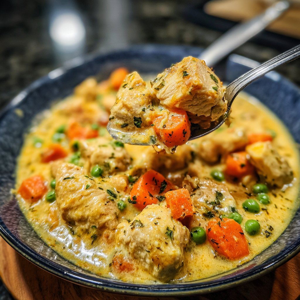 Creamy Slow Cooker Chicken with Vegetables