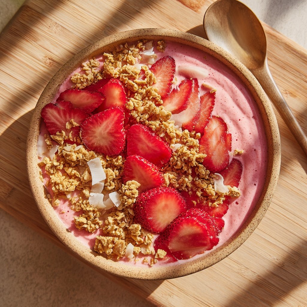 Fresh Strawberry Smoothie Bowl