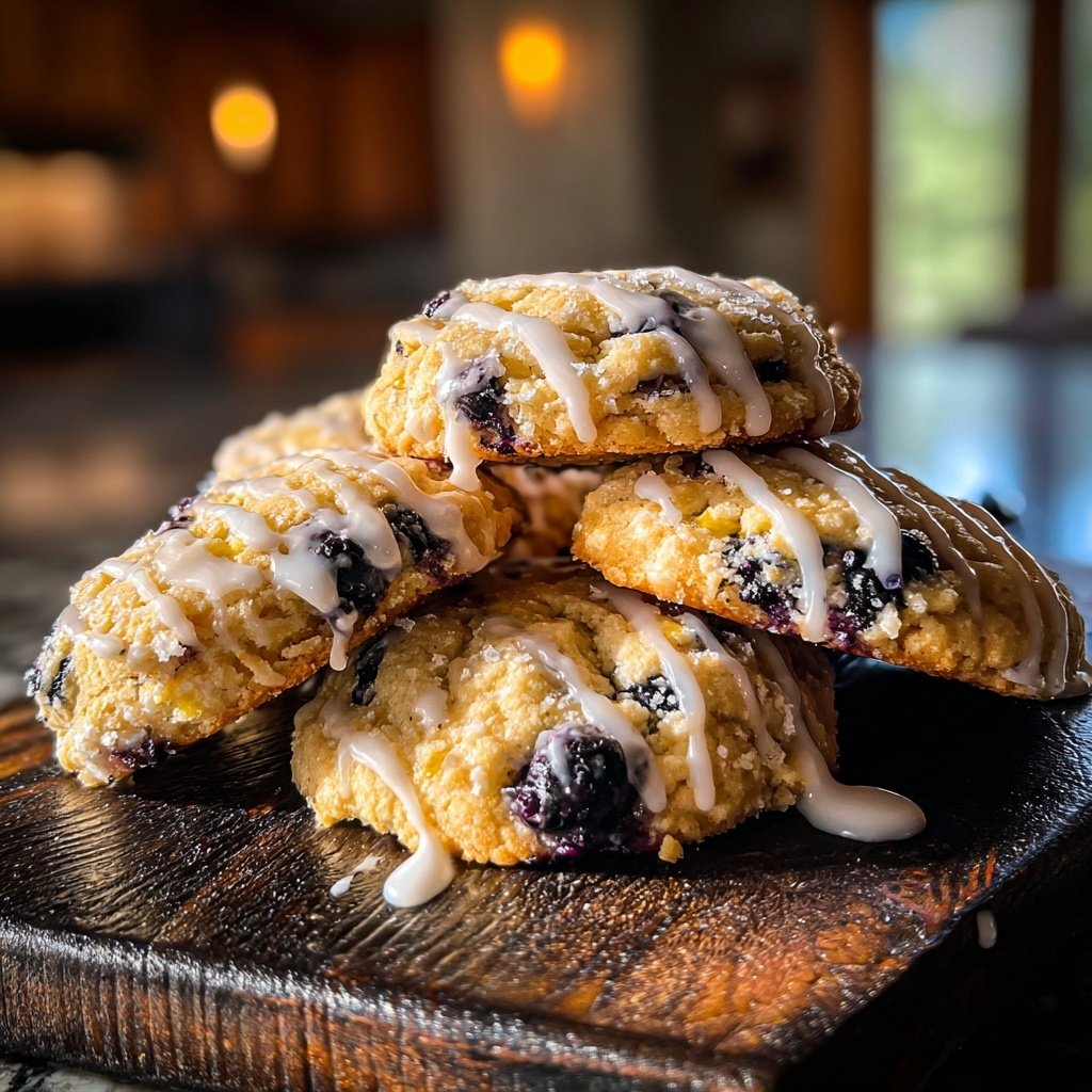 Spring Lemon Blueberry Cookies