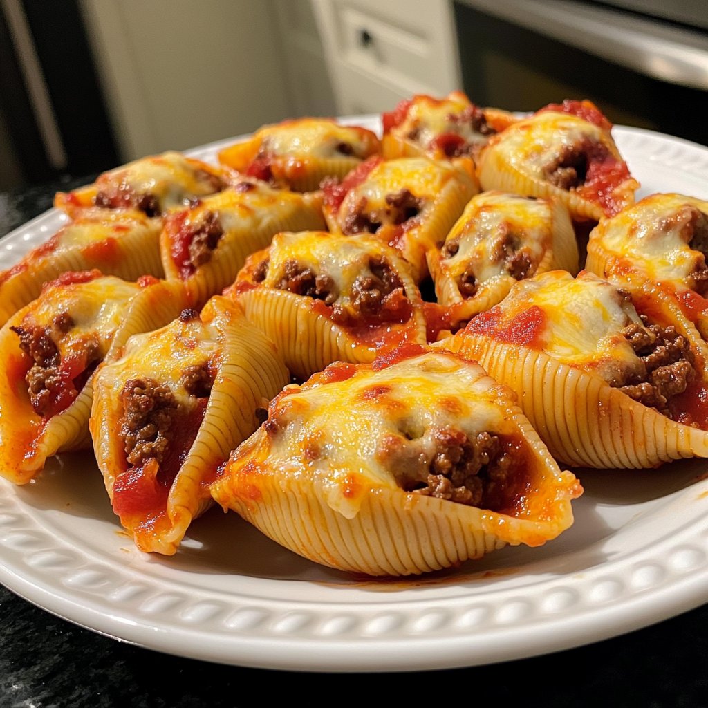 Ground Beef Stuffed Shells