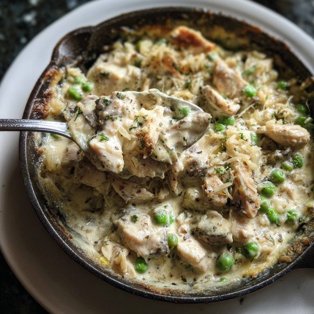 Creamy Chicken Rice Skillet