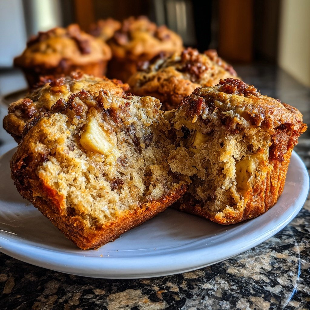 Healthy Peanut Butter Banana Muffins