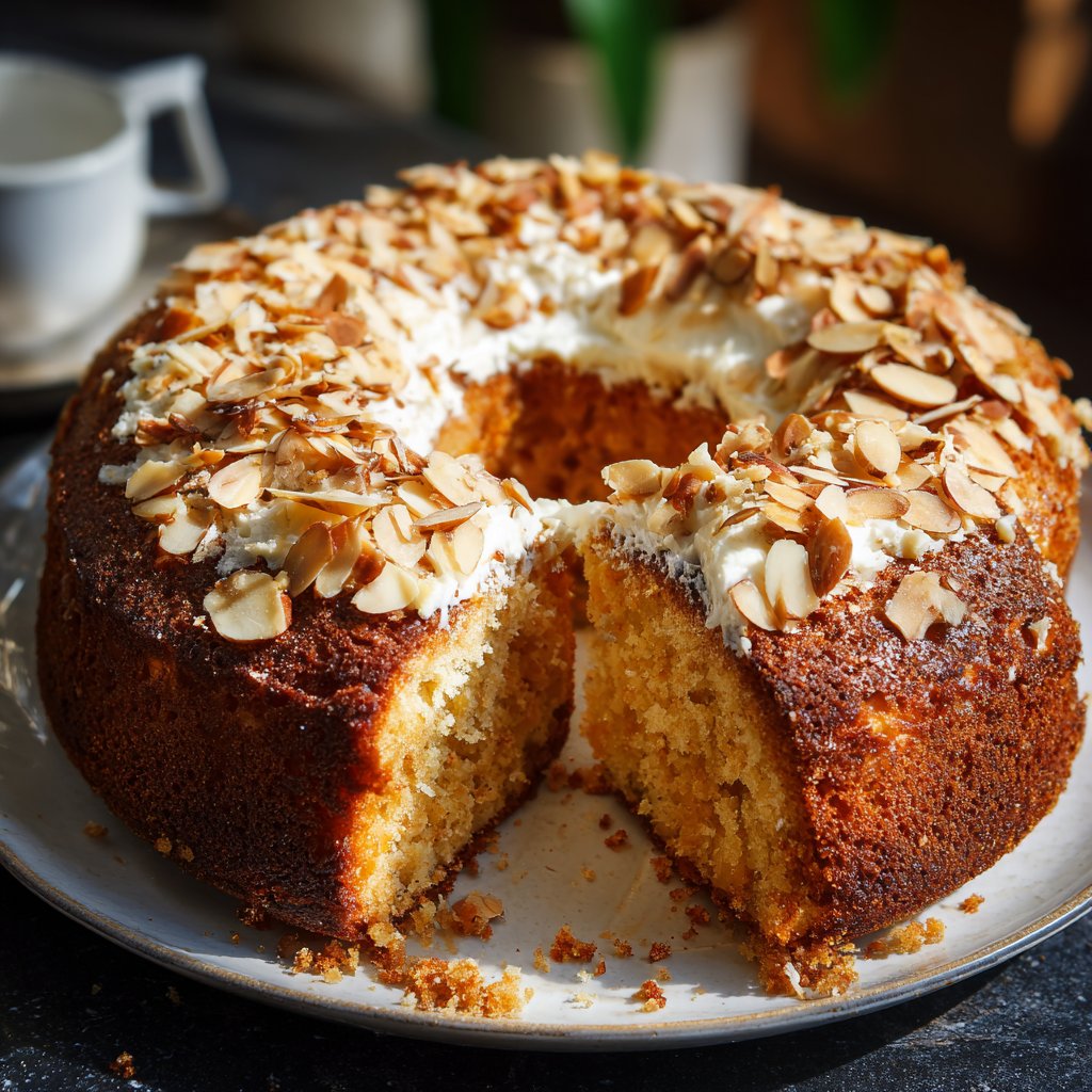 Vanilla Almond Yogurt Cake