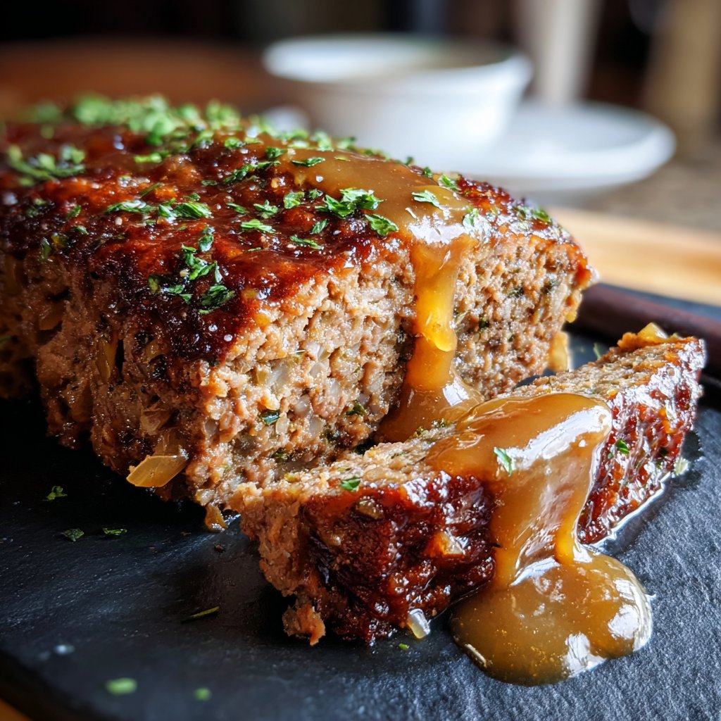 Easy Meatloaf with Gravy