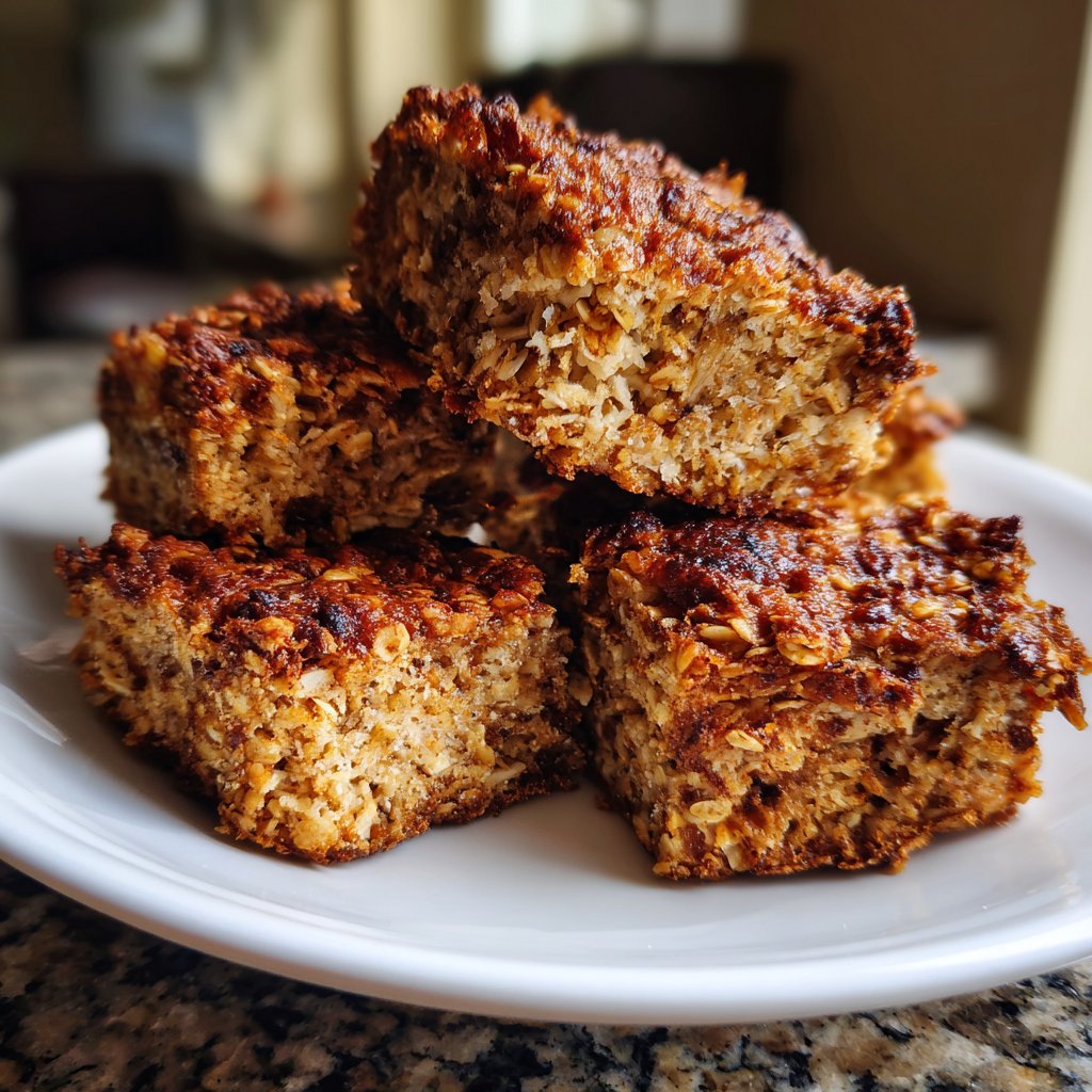 Banana Oat Yogurt Squares