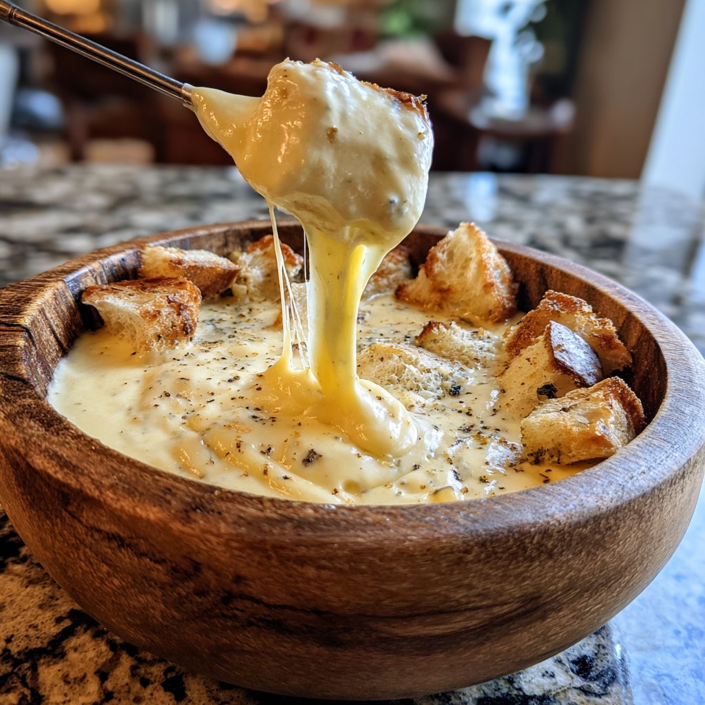 Fondue with Blue Cheese Blend