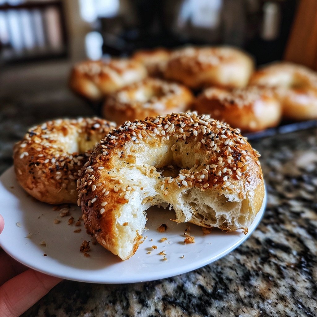 Soft Yogurt Bagels Without Yeast