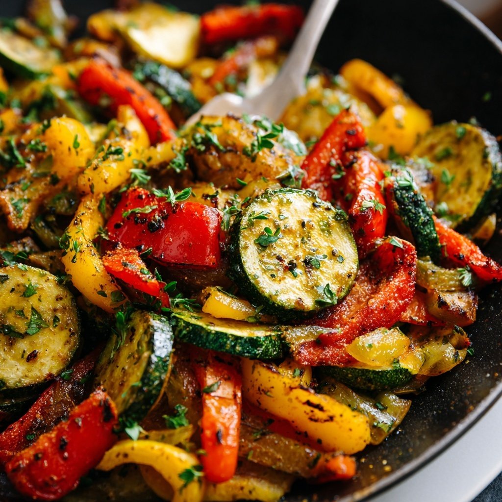 Romantic Lemon Herb Vegetable Skillet