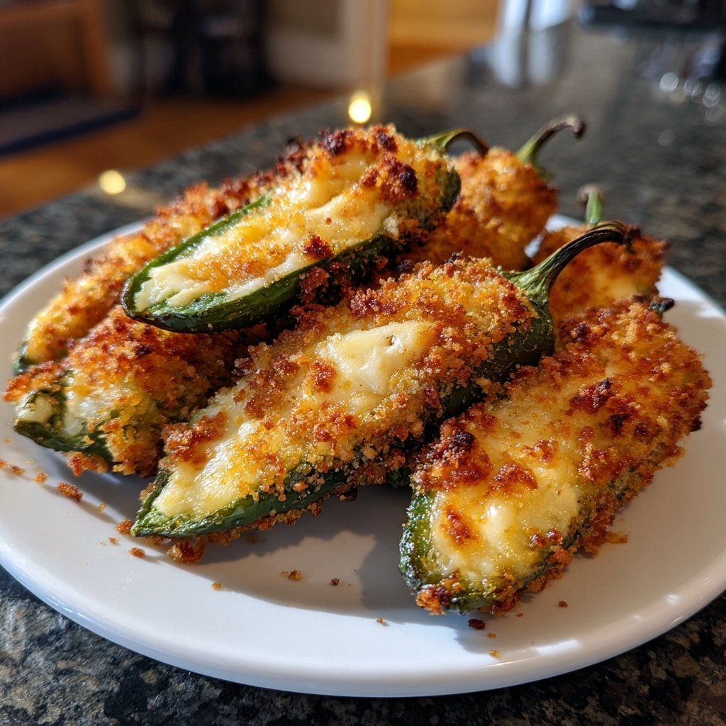 Jalapeno Poppers with Savory Crumb Topping