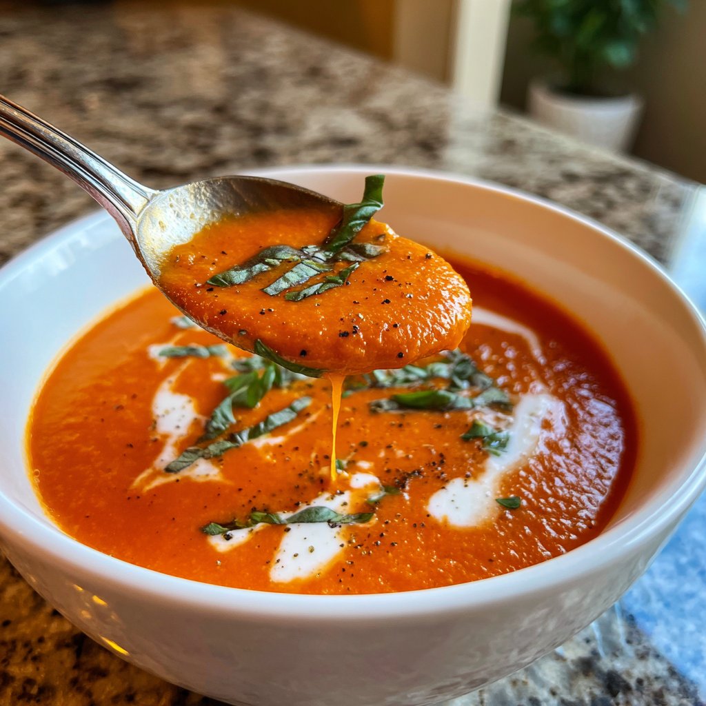 Homemade Creamy Tomato Soup Recipe